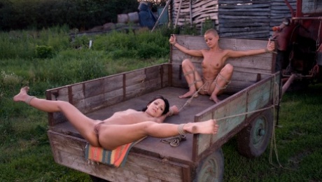 Steve Holmes  Sabrina Sweet  Cj in Farm Slaves From Budapest - SexAndSubmission