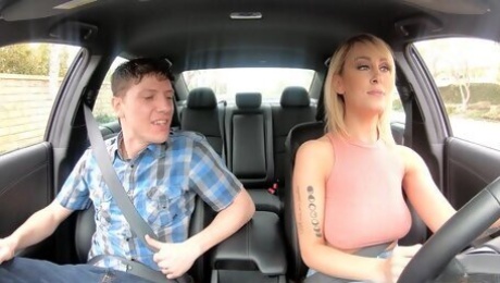 American taxi driver Maxim Law gives gets intimate with one nerd passenger