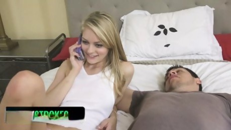 Young Blonde Teen Alli Rae Has Early Morning Sex With Her Stepbro