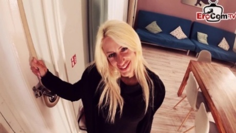 German blonde escort hooker order for user date no condom at home pov