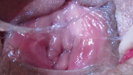 Wet vagina pussy after orin extreme close up HD