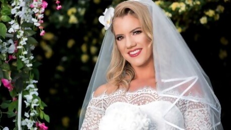 Video  Slutty bride Candice Dare is cheating right before the wedding ceremony