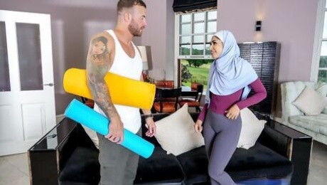 Hijab Mylfs featuring Sahara Knite's doggystyle porn